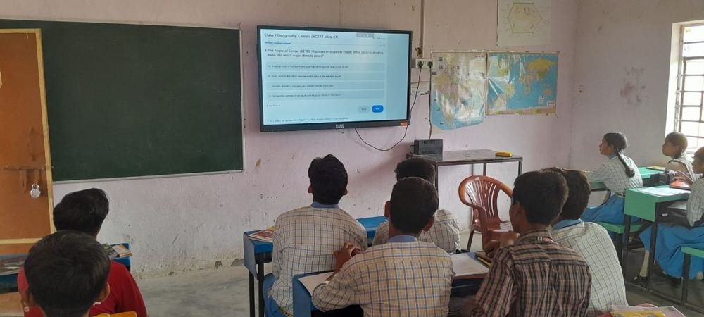 Smart classroom in session